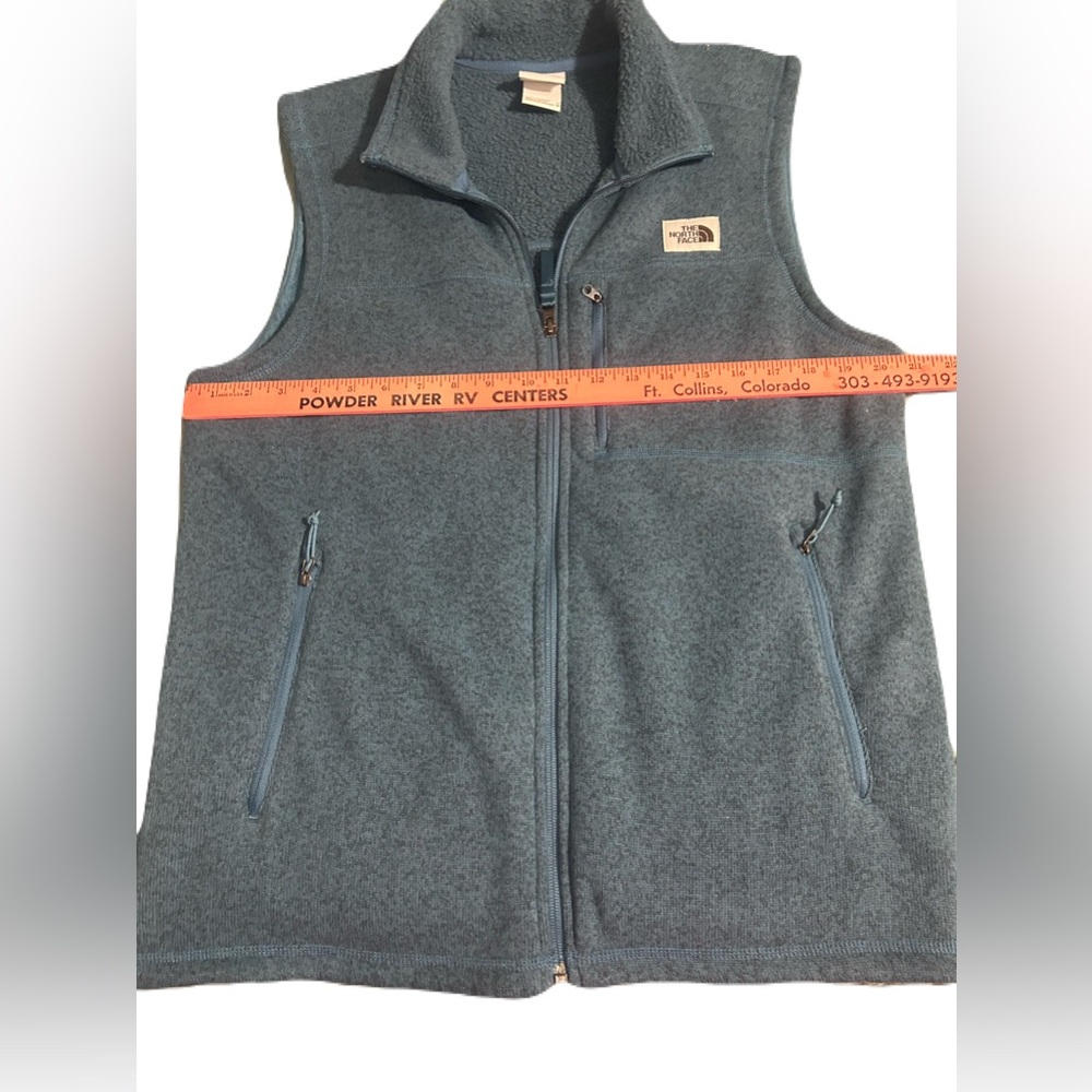 The North Face Blue Fleece Vest Outdoor Essential - Picture 3 of 13